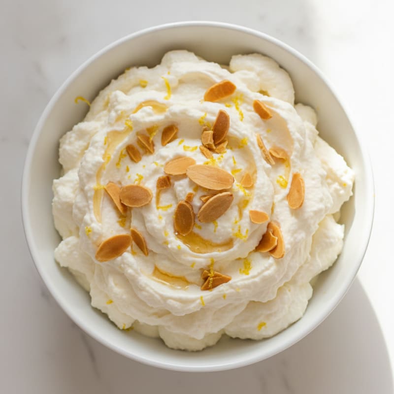 Silky Ricotta Protein Mousse with Toasted Almonds