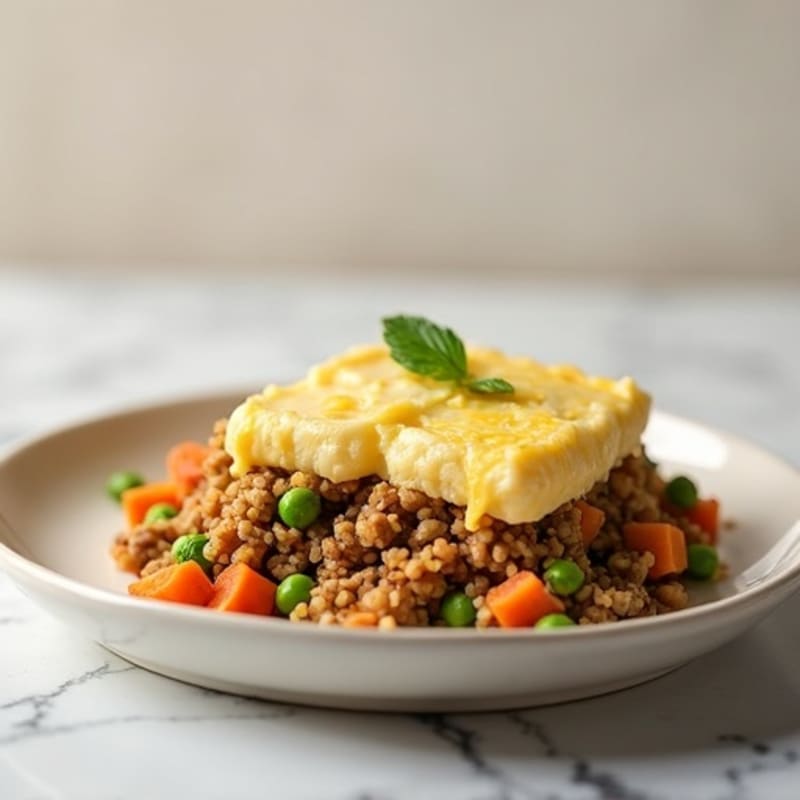 Wholesome Turkey Shepherd's Pie with Creamy Cauliflower Topping