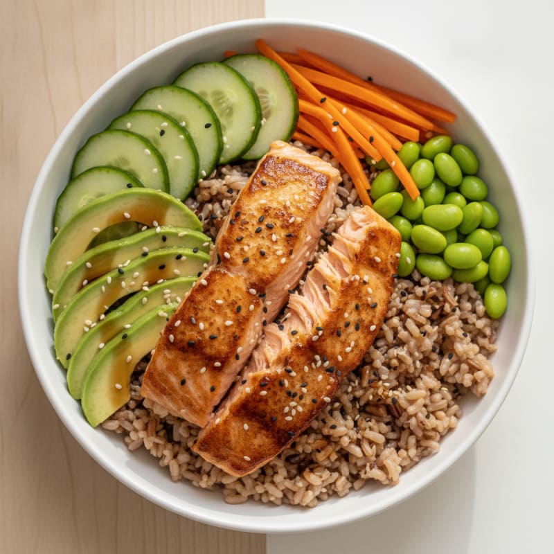 Salmon Sushi Rice Bowl