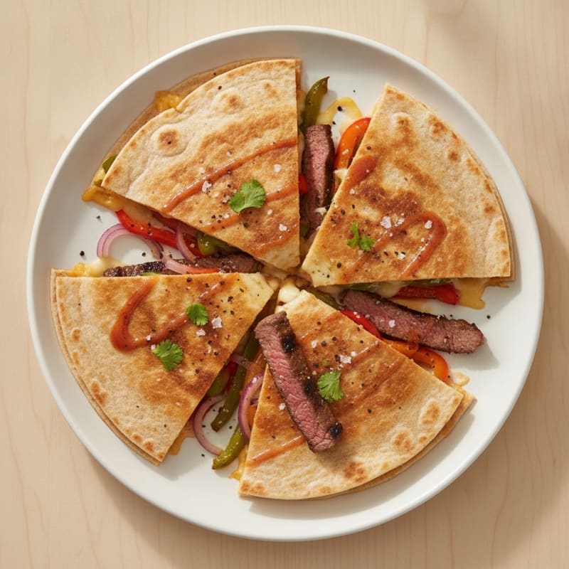 Seared Steak & Pepper Quesadillas