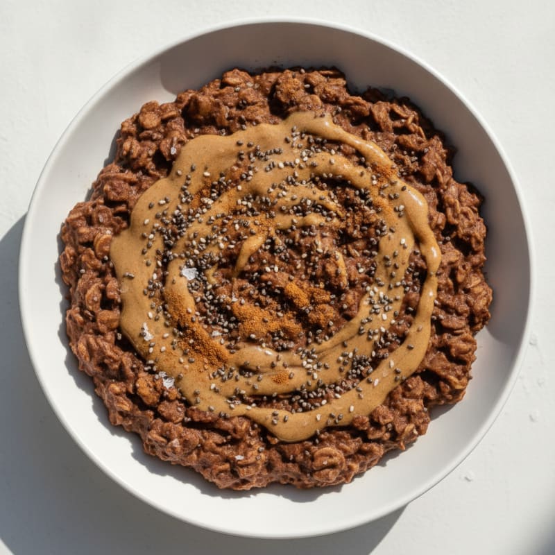 Chocolate Protein Oatmeal Bowl