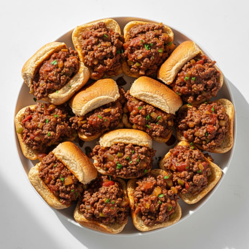 Smoky BBQ Beef Sloppy Joe Sliders