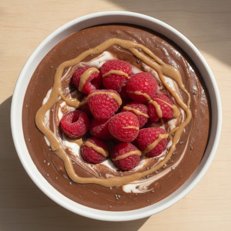 Silky Chocolate Protein Pudding with Greek Yogurt