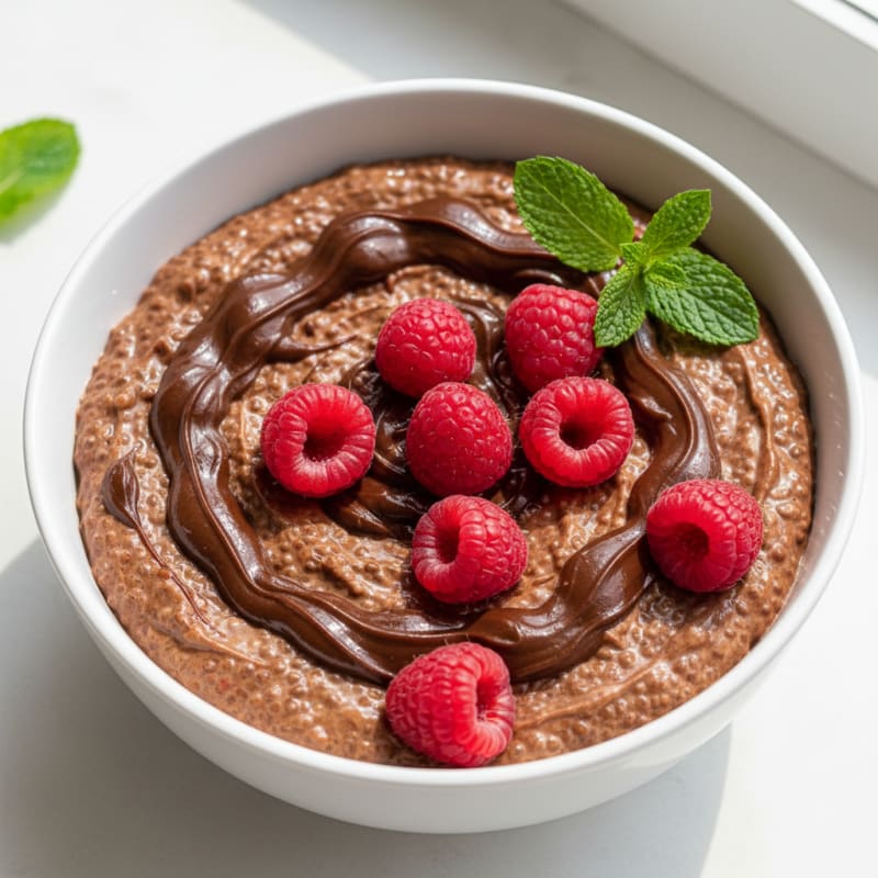 Chocolate Protein Chia Seed Pudding