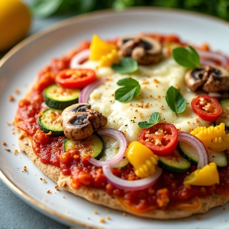 Lean Ground Turkey and Vegetable Pizza Bake with Crispy Mozzarella