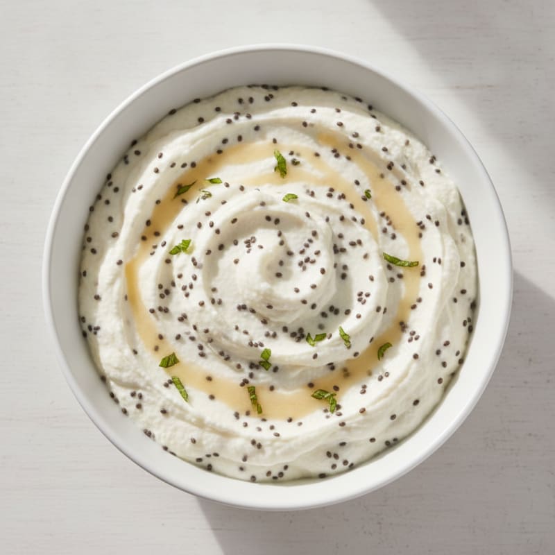 Creamy Cottage Cheese Protein Pudding with Chia Seeds