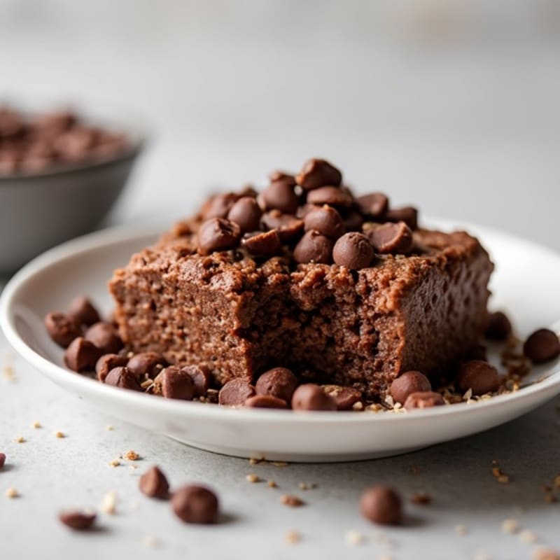 Fudgy Double Chocolate Protein Baked Oats