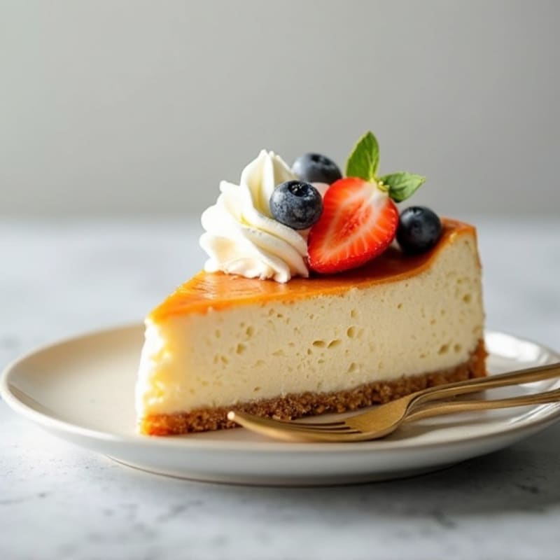 Vanilla Greek Yogurt Protein Cheesecake