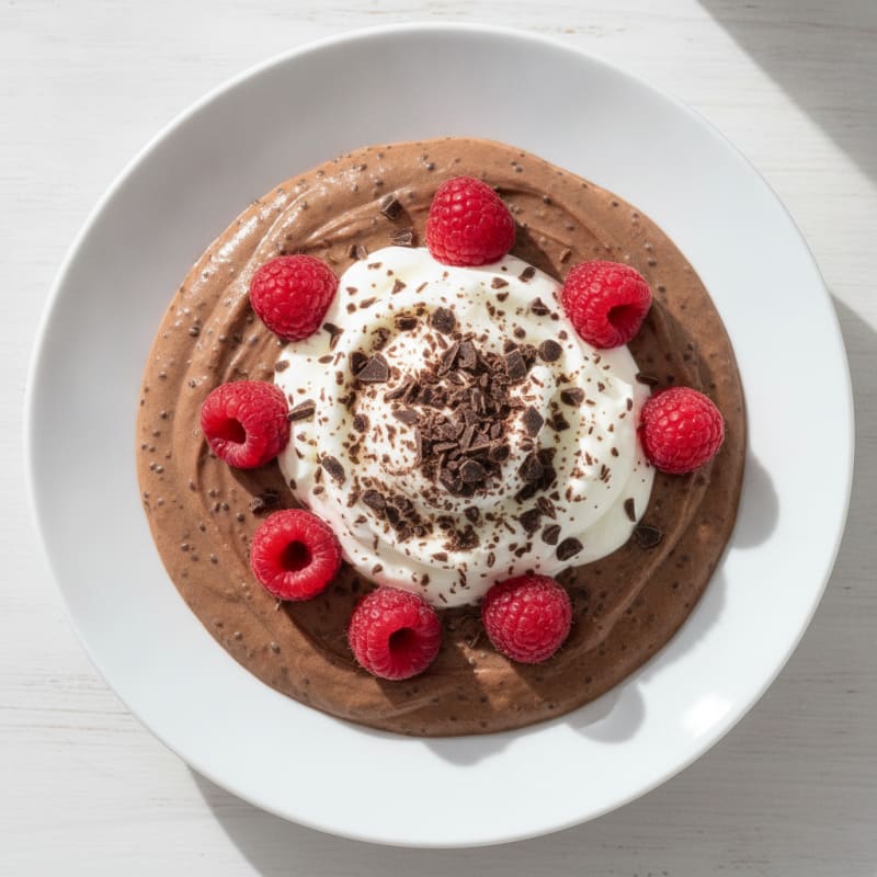 Silky Chocolate Protein Pudding with Greek Yogurt
