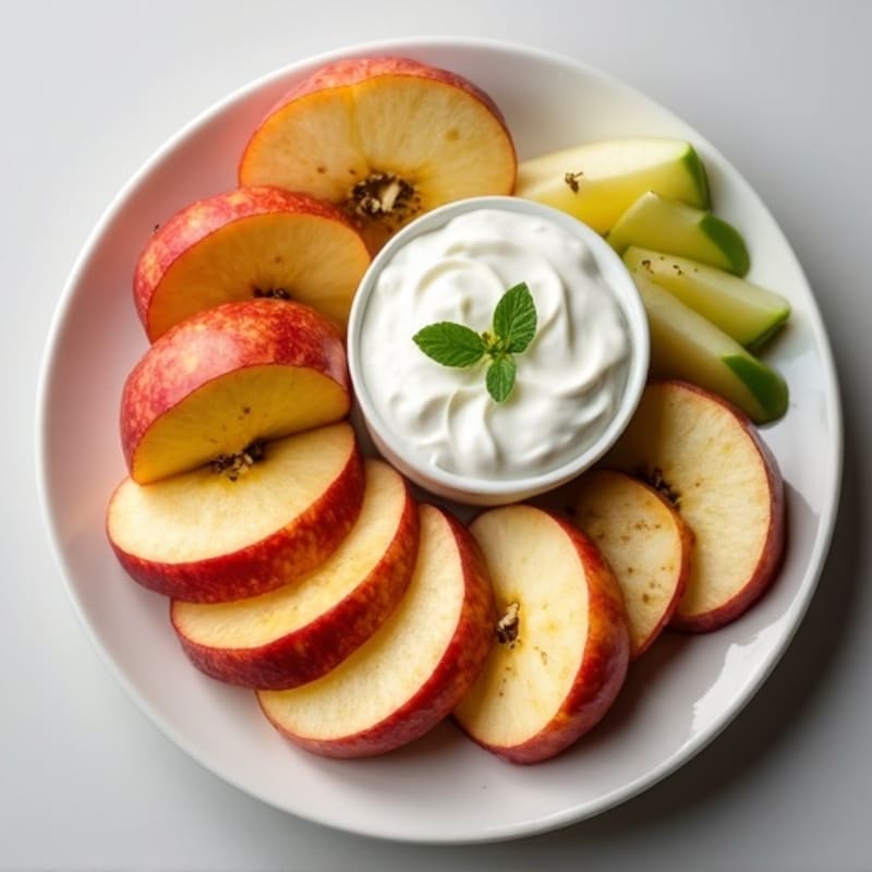 Crunchy Apple Slices with Creamy Almond Butter