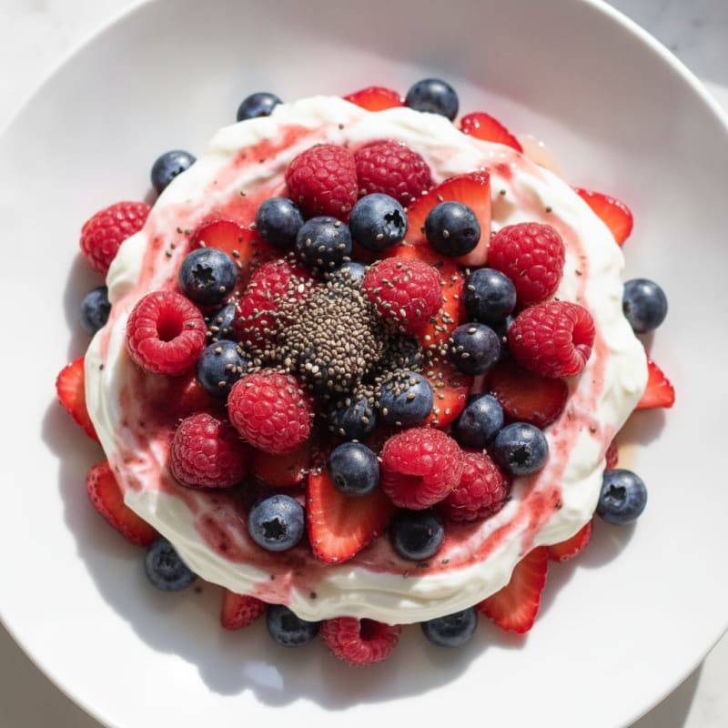 Creamy Greek Yogurt Protein Parfait with Mixed Berries