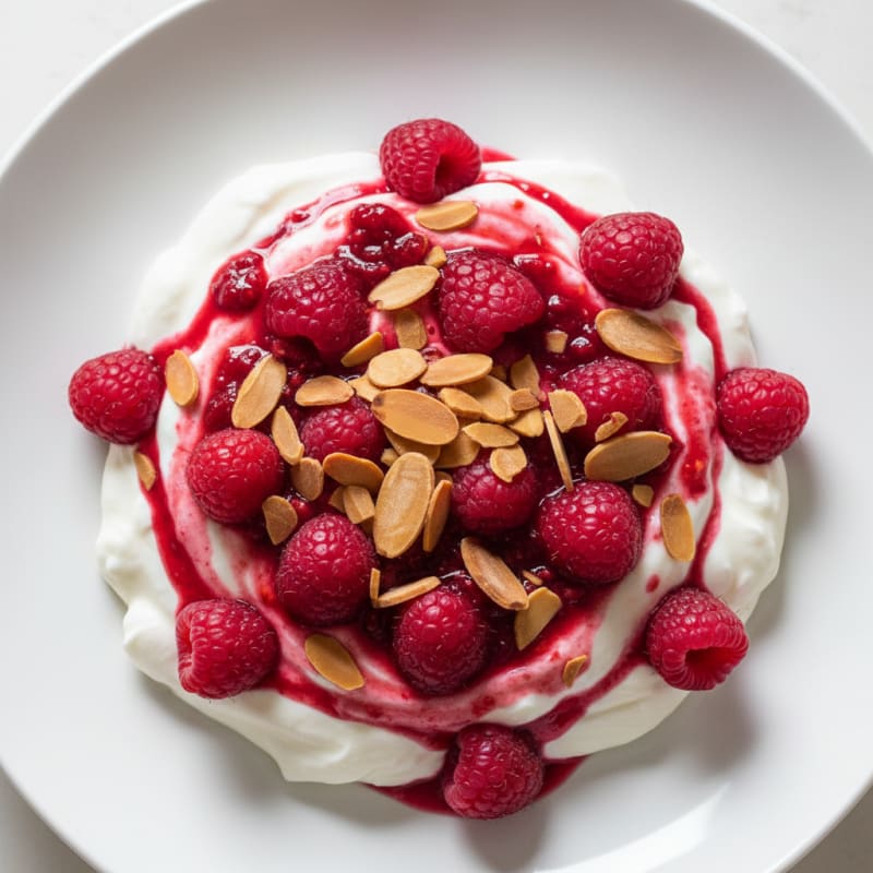 Greek Yogurt Protein Parfait with Berries and Almonds