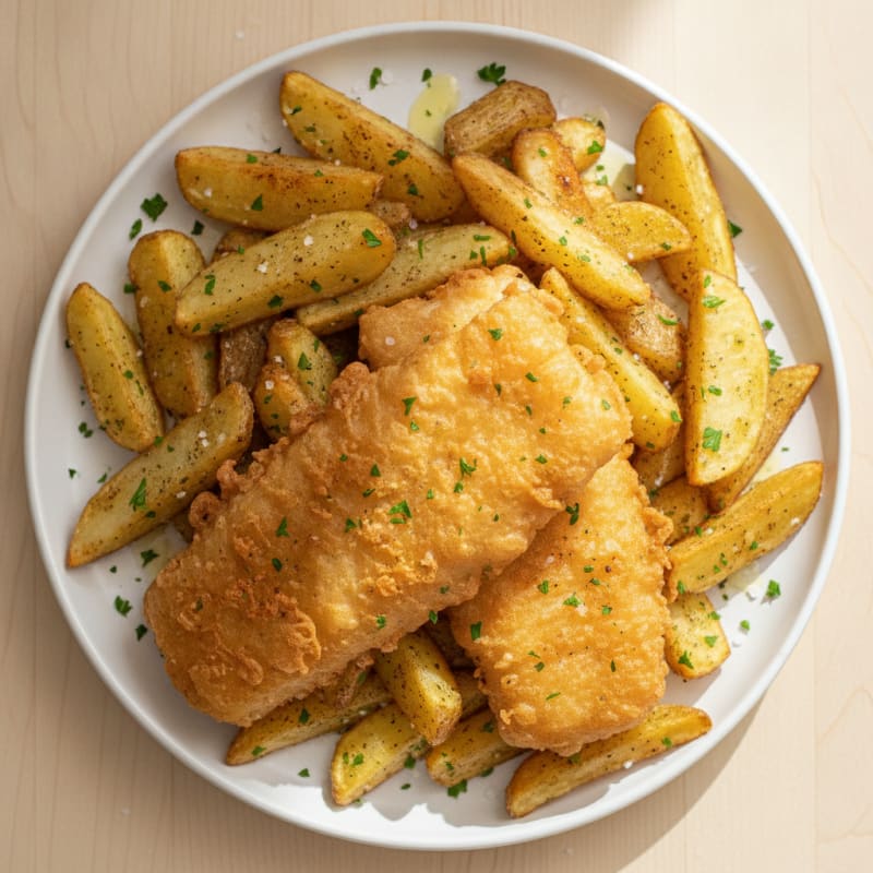 Classic Beer-Battered Fish and Chips