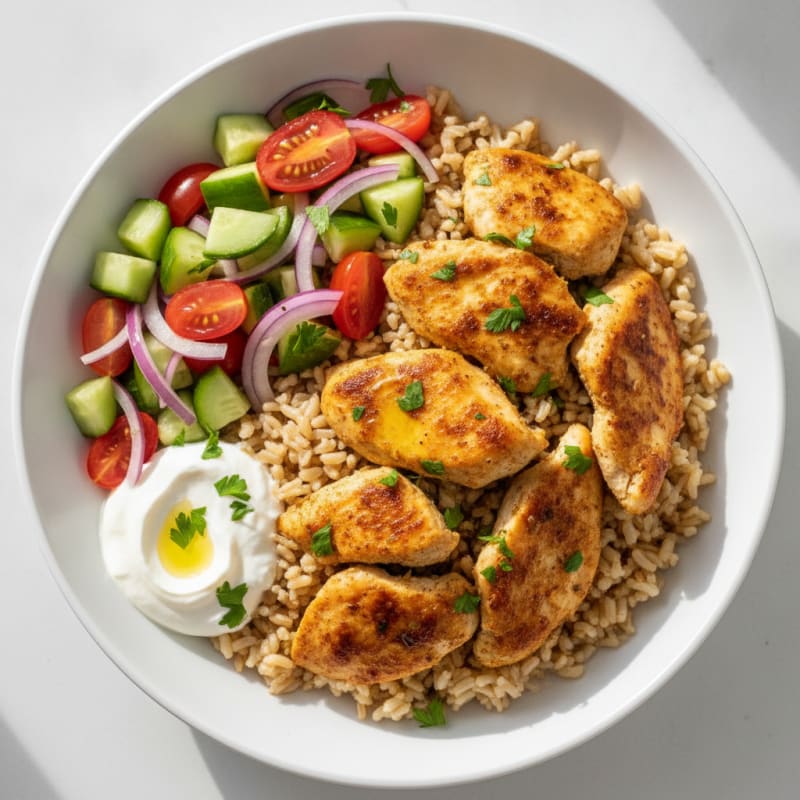 Chicken Shawarma Rice Bowl