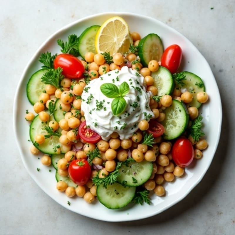 Creamy Herby Chickpea Salad