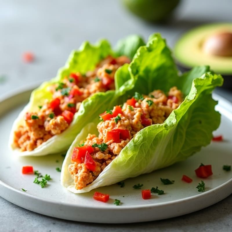 Spicy Sriracha Tuna Lettuce Wrap