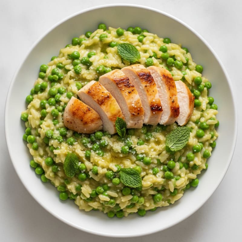 Sweet Pea and Mint Risotto