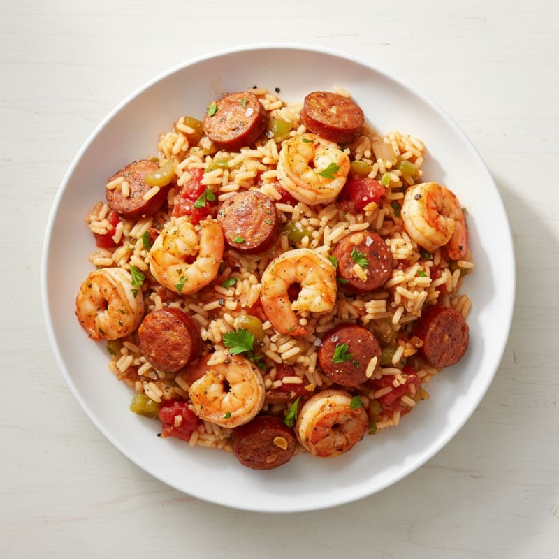 Creole Shrimp and Sausage Jambalaya