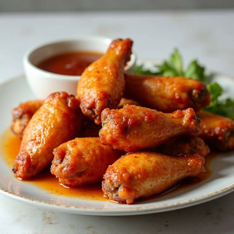 Crispy Baked Sweet and Sticky Honey Chicken Wings