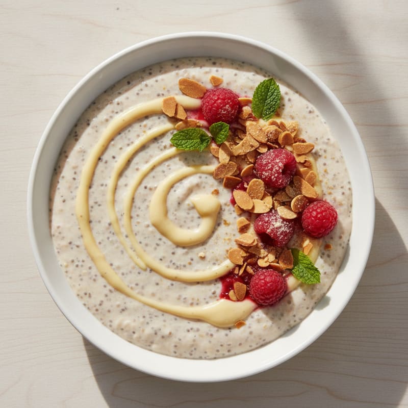 Creamy Vanilla Protein Chia Pudding