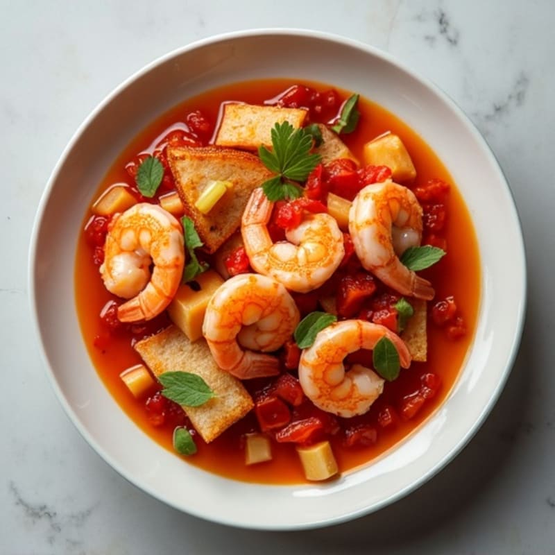 Spicy Tomato-Garlic Seafood Stew