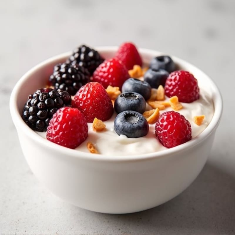 Creamy Greek Yogurt Protein Bowl with Berries and Almond Butter