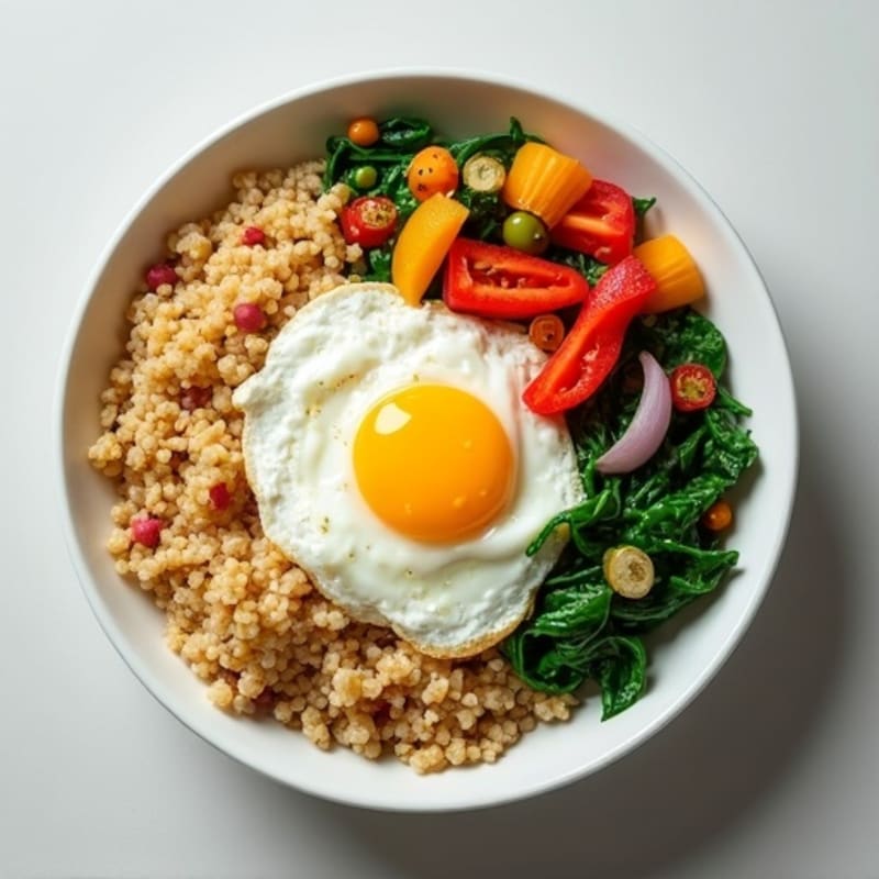 Protein-Packed Veggie and Egg White Scramble Bowl