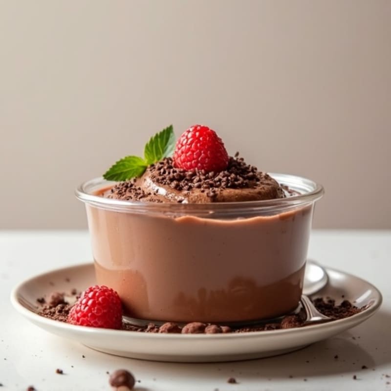 Silky Chocolate Protein Pudding with Greek Yogurt