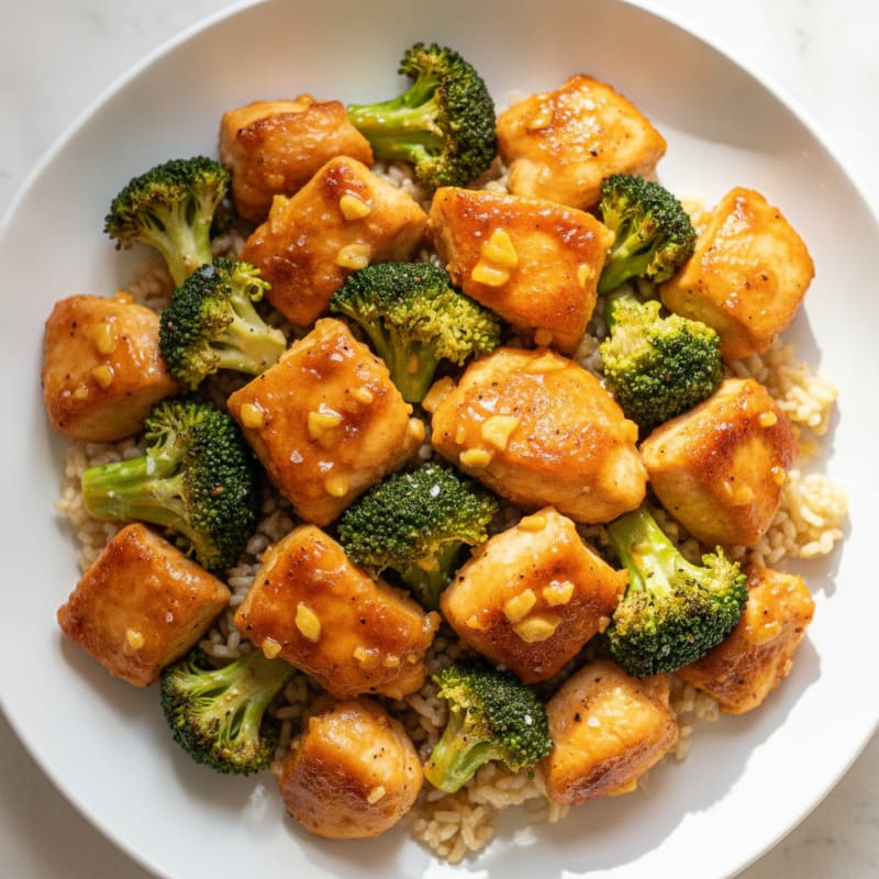 Baked Orange Chicken and Broccoli