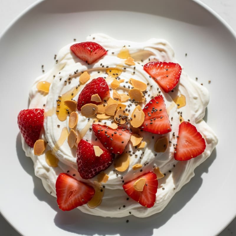 Silky Greek Yogurt Protein Mousse with Berries