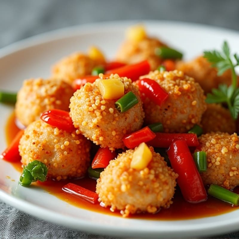 Crispy Baked Sweet and Sour Chicken