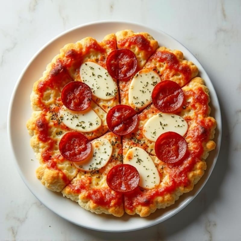Cauliflower Crust Pizza with Turkey Pepperoni