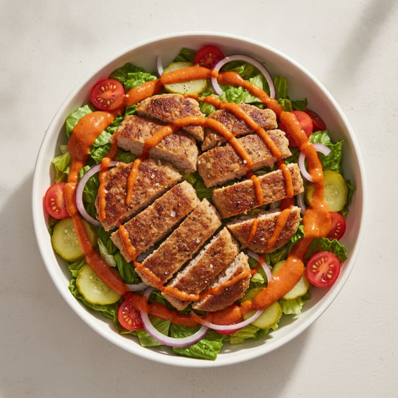 Turkey Burger Bowl with Tangy Tomato Sauce
