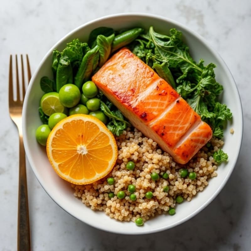 Citrus-Ginger Salmon Power Bowl with Quinoa