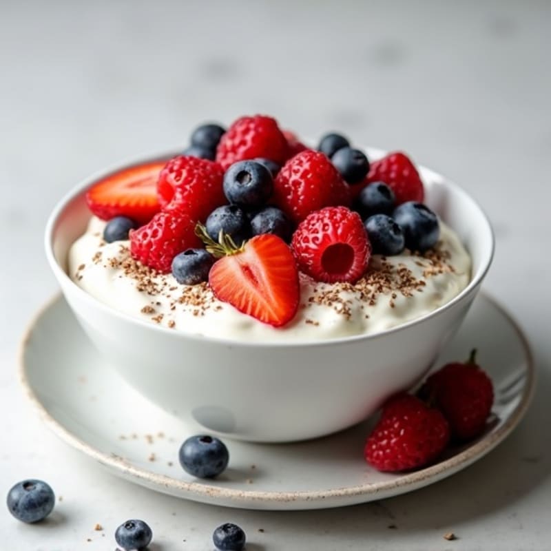 Creamy Greek Yogurt Power Bowl with Fresh Berries
