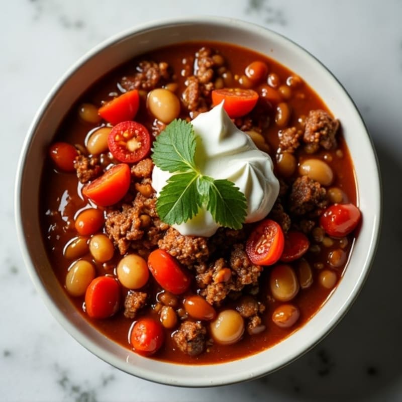 Hearty Slow Cooker Beef Chili