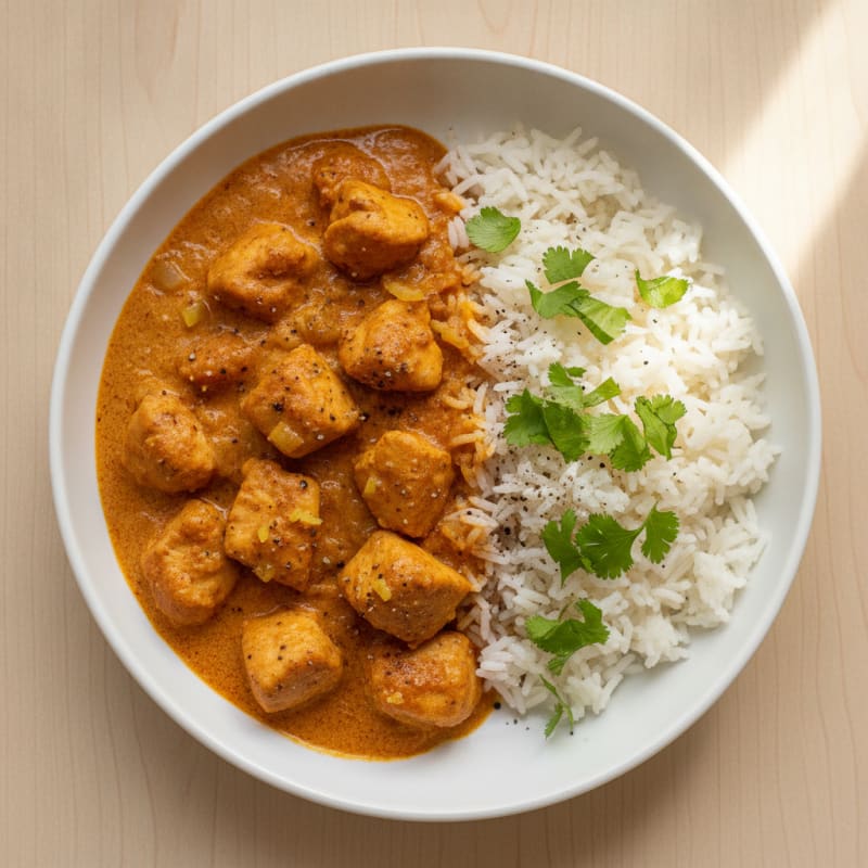 Spiced Butter Chicken with Basmati Rice