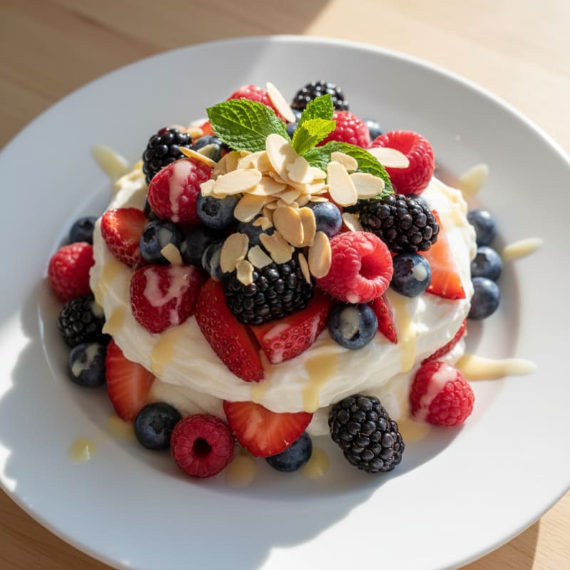 Creamy Greek Yogurt Protein Parfait with Mixed Berries