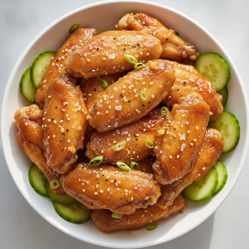Honey-Garlic Glazed Chicken Wings