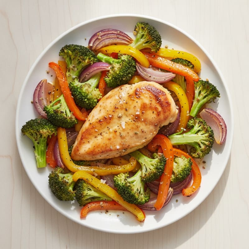 Sheet Pan Lemon Herb Chicken with Roasted Vegetables