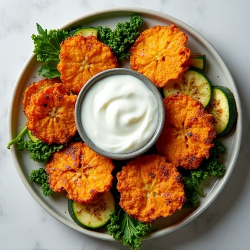 Crispy Baked Vegetable Chips with Sea Salt