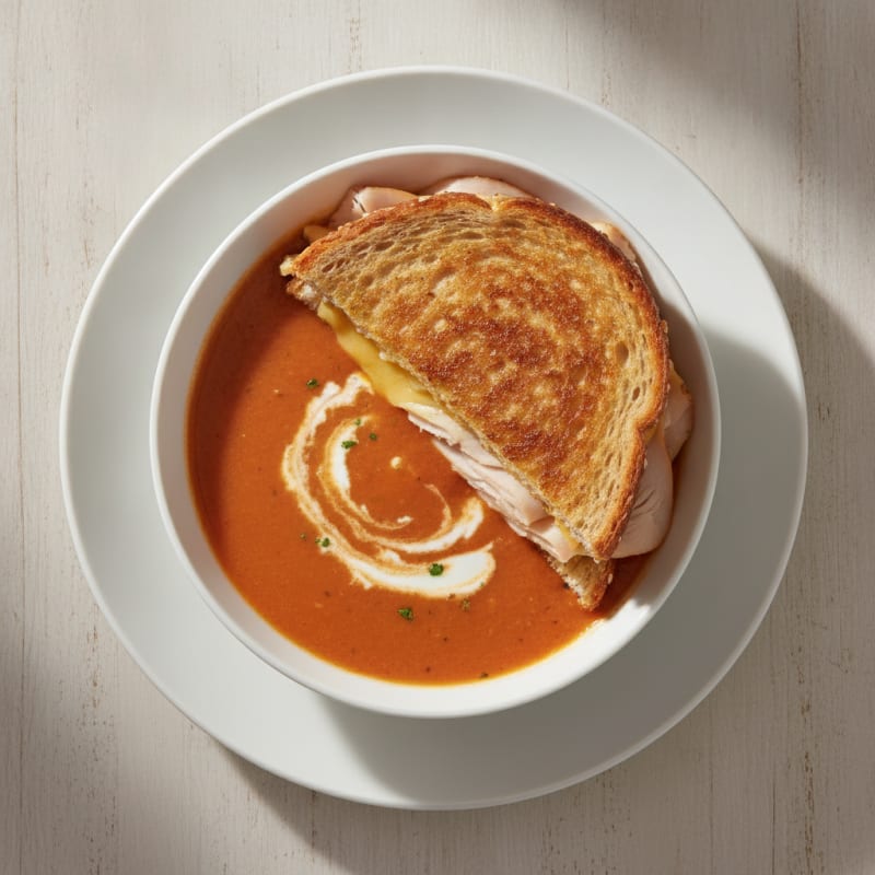 Classic Grilled Cheese with Tomato Soup