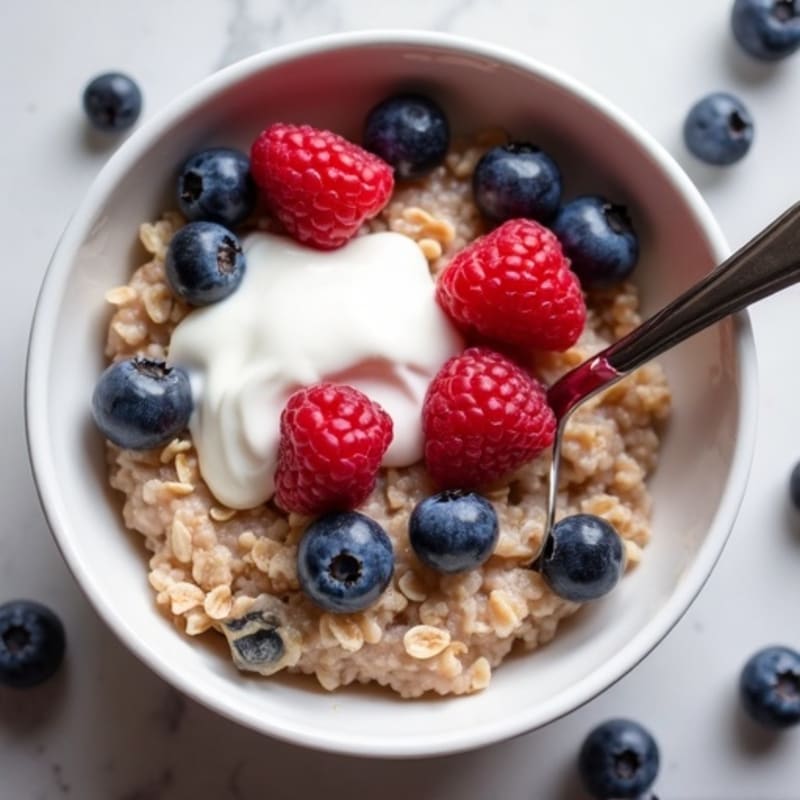 Creamy Berry Protein Oatmeal