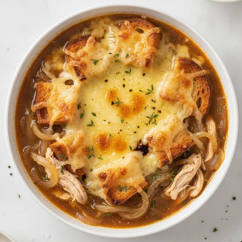 Caramelized Onion and Gruyere Soup