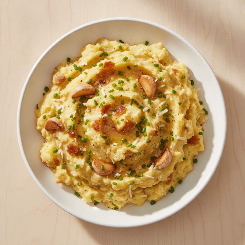 Roasted Garlic Parmesan Mashed Potatoes