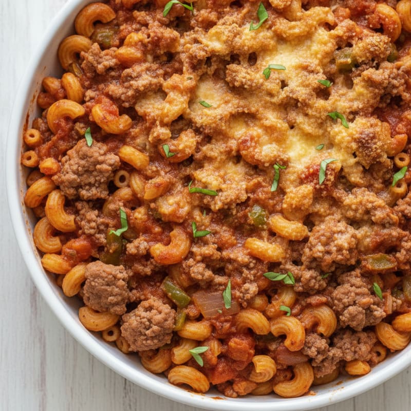 Hearty Beef and Macaroni Bake