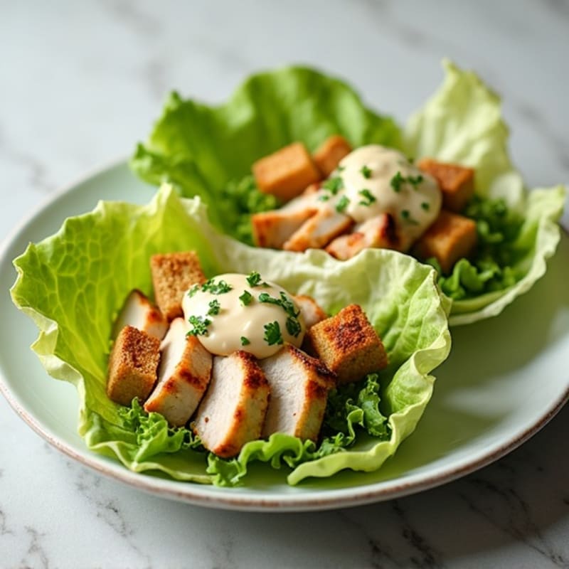 Grilled Chicken Caesar Lettuce Wrap
