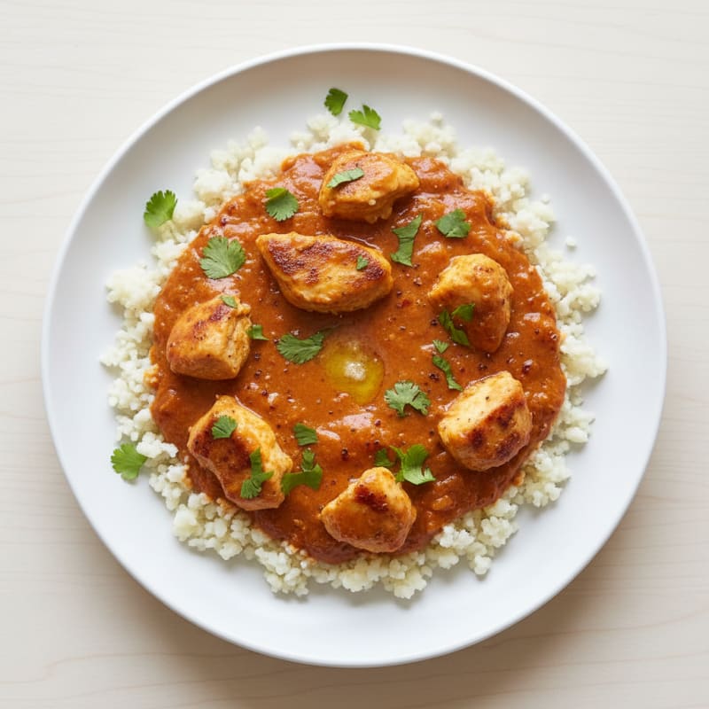 Indian Spiced Chicken with Tomato Cream Sauce