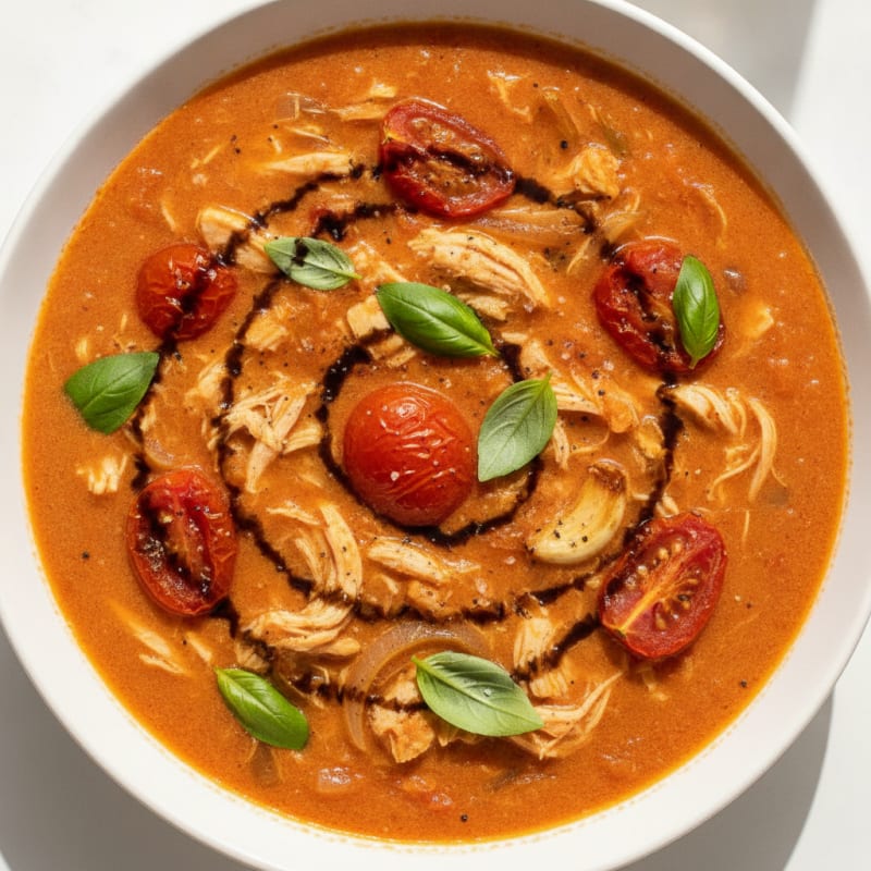 Roasted Tomato Basil Soup