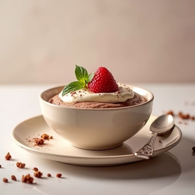 Cottage Cheese Protein Mousse with Cocoa